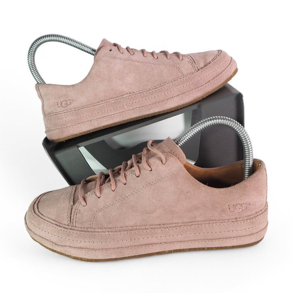 UGG Blake Suede Casual Lace-up‎ Fashion Sneakers Dusk Pink 1019109 Women's 6.5